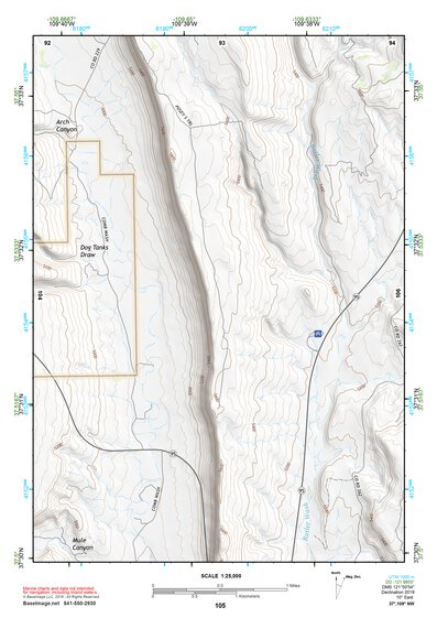 37109NW Page 105 Blanding Topo Preview 1