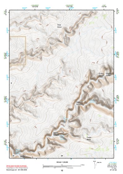 37110SE Page 12 Navajo Mountain Topo Preview 1