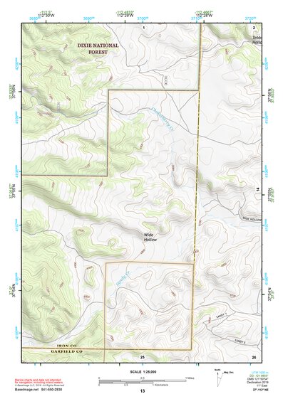 37112NE Page 13 Panguitch Topo Preview 1