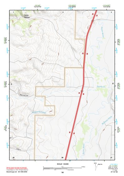 37112NE Page 14 Panguitch Topo Preview 1