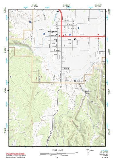 37112NE Page 38 Panguitch Topo Preview 1