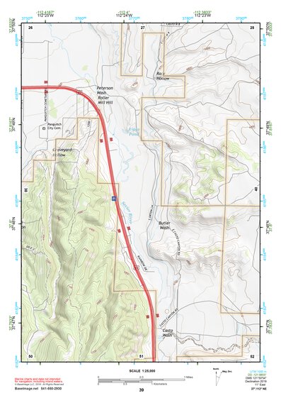 37112NE Page 39 Panguitch Topo Preview 1