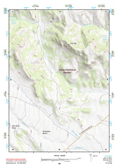 37112NE Page 44 Panguitch Topo Preview 1