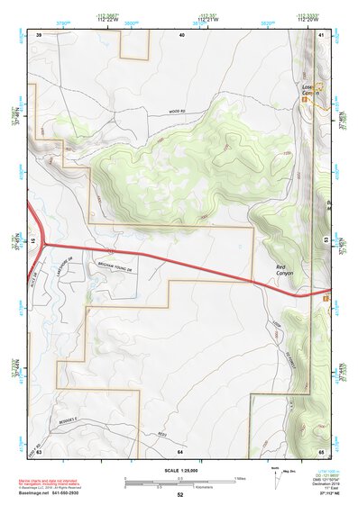 37112NE Page 52 Panguitch Topo Preview 1