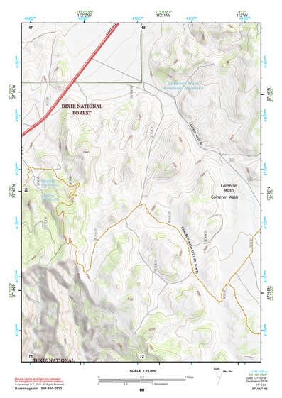 37112NE Page 60 Panguitch Topo Preview 1