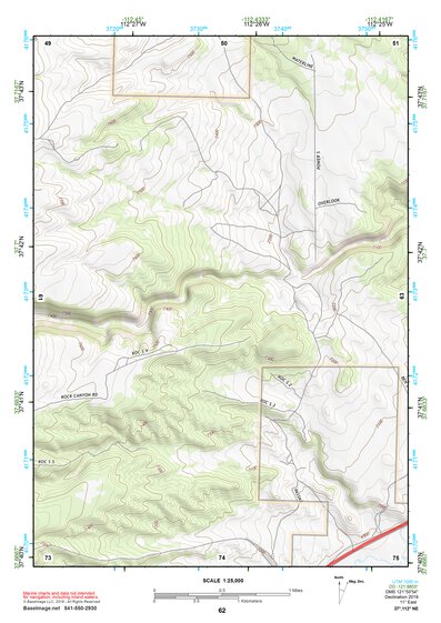 37112NE Page 62 Panguitch Topo Preview 1