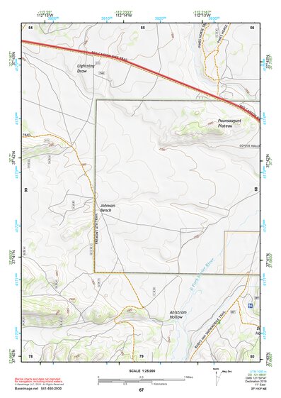 37112NE Page 67 Panguitch Topo Preview 1