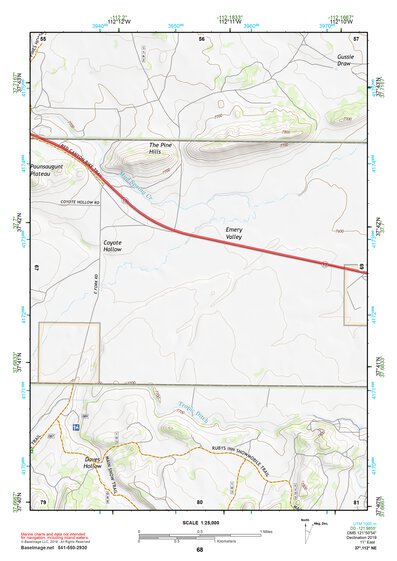 37112NE Page 68 Panguitch Topo Preview 1