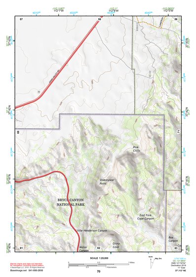 37112NE Page 70 Panguitch Topo Preview 1