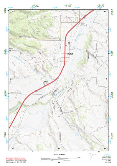37112NE Page 74 Panguitch Topo Preview 1