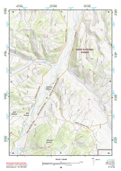 37112NE Page 79 Panguitch Topo Preview 1