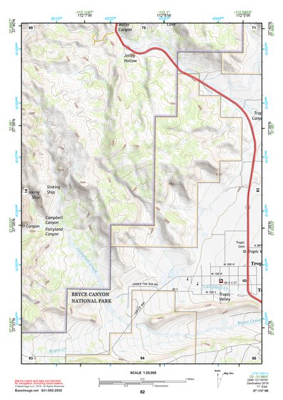 37112NE Page 82 Panguitch Topo Preview 1