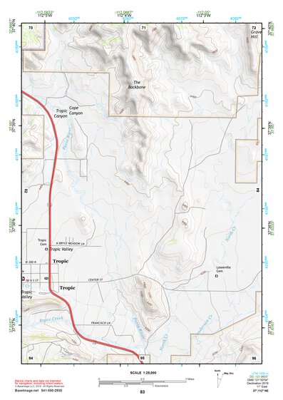 37112NE Page 83 Panguitch Topo Preview 1