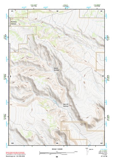 37112NE Page 94 Panguitch Topo Preview 1