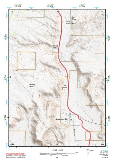 37112NE Page 95 Panguitch Topo Preview 1