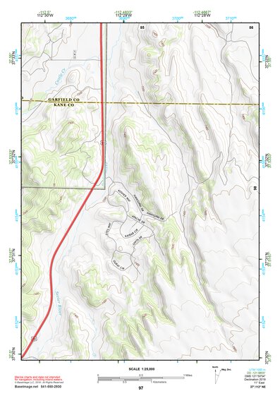 37112NE Page 97 Panguitch Topo Preview 1