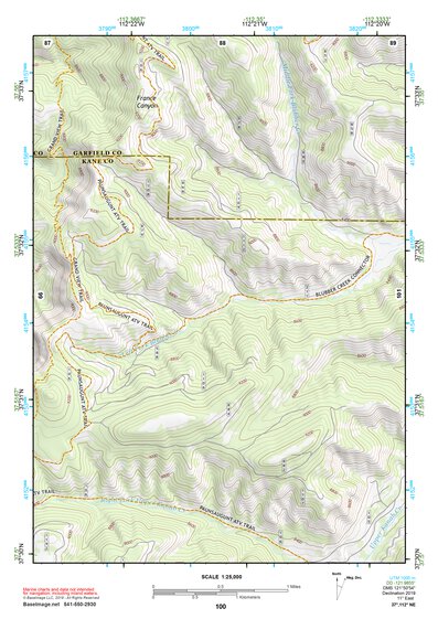 37112NE Page 100 Panguitch Topo Preview 1