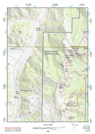 37112NE Page 102 Panguitch Topo Preview 1