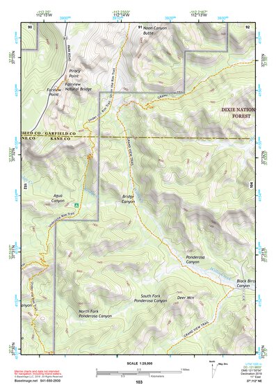 37112NE Page 103 Panguitch Topo Preview 1