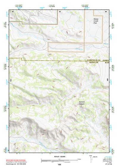 37112NE Page 105 Panguitch Topo Preview 1