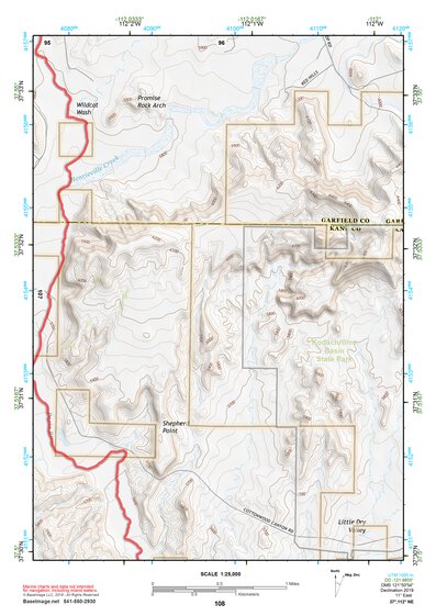 37112NE Page 108 Panguitch Topo Preview 1