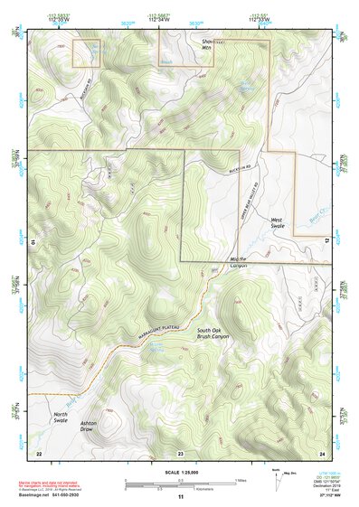 37112NW Page 11 Panguitch Topo Preview 1