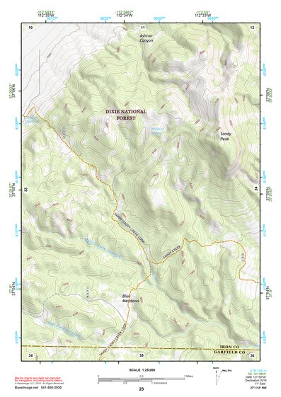 37112NW Page 23 Panguitch Topo Preview 1