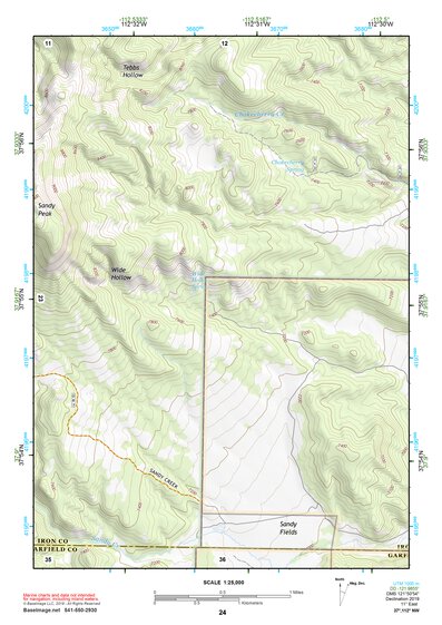 37112NW Page 24 Panguitch Topo Preview 1