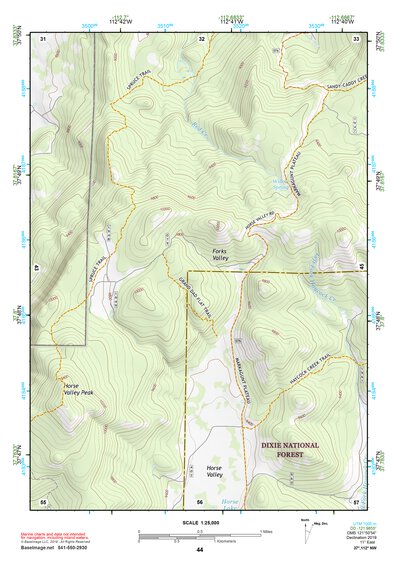 37112NW Page 44 Panguitch Topo Preview 1