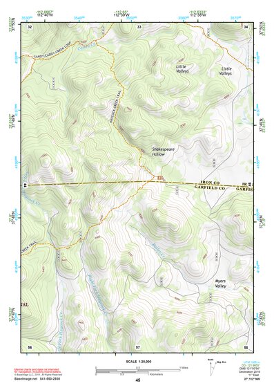 37112NW Page 45 Panguitch Topo Preview 1