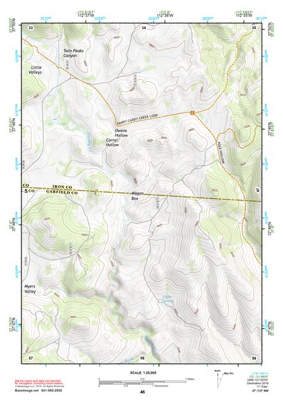 37112NW Page 46 Panguitch Topo Preview 1