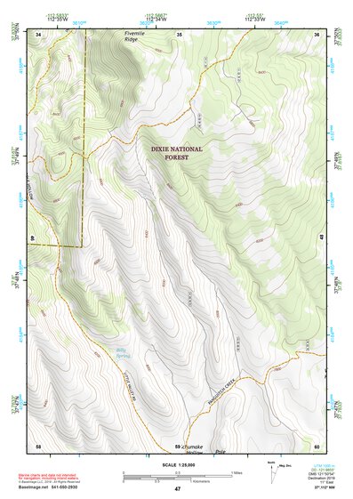 37112NW Page 47 Panguitch Topo Preview 1