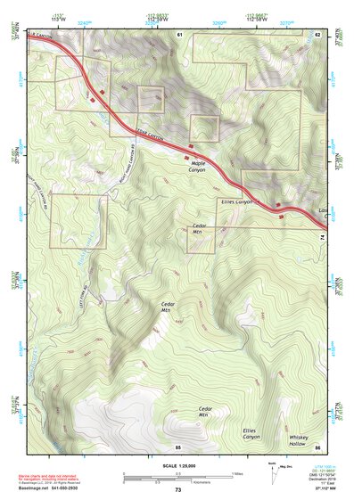 37112NW Page 73 Panguitch Topo Preview 1