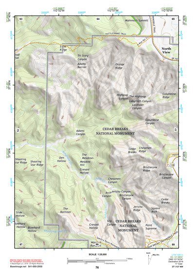 37112NW Page 76 Panguitch Topo Preview 1