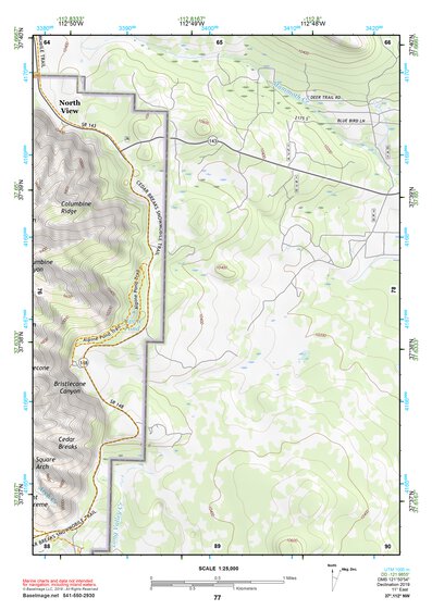 37112NW Page 77 Panguitch Topo Preview 1