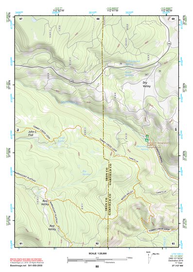 37112NW Page 80 Panguitch Topo Preview 1