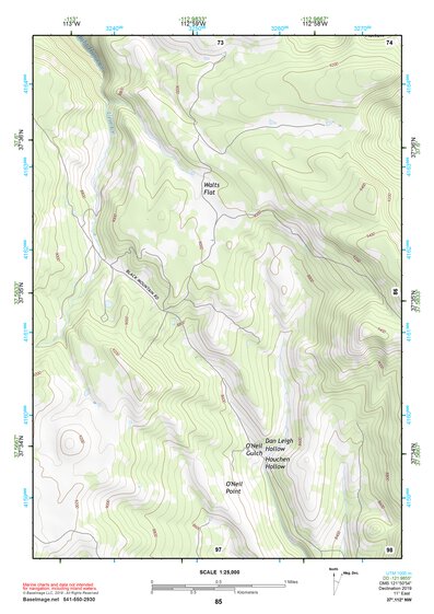 37112NW Page 85 Panguitch Topo Preview 1