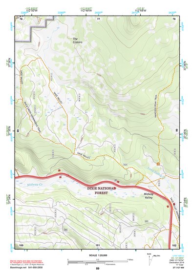 37112NW Page 89 Panguitch Topo Preview 1