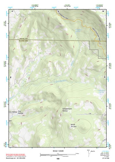 37112NW Page 100 Panguitch Topo Preview 1