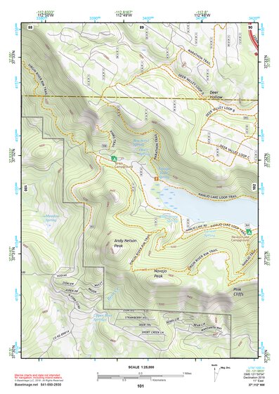 37112NW Page 101 Panguitch Topo Preview 1