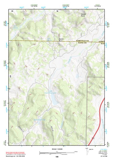 37112NW Page 108 Panguitch Topo Preview 1