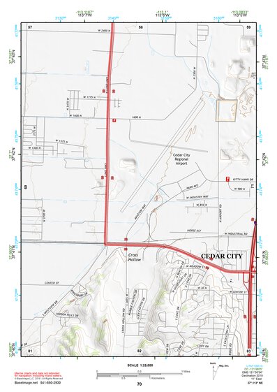 37113NE Page 70 Cedar City Topo Preview 1