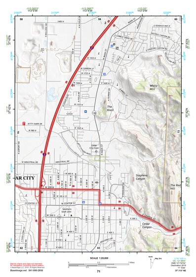 37113NE Page 71 Cedar City Topo Preview 1