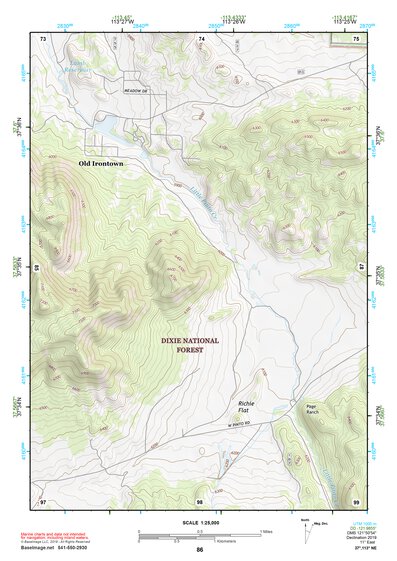 37113NE Page 86 Cedar City Topo Preview 1