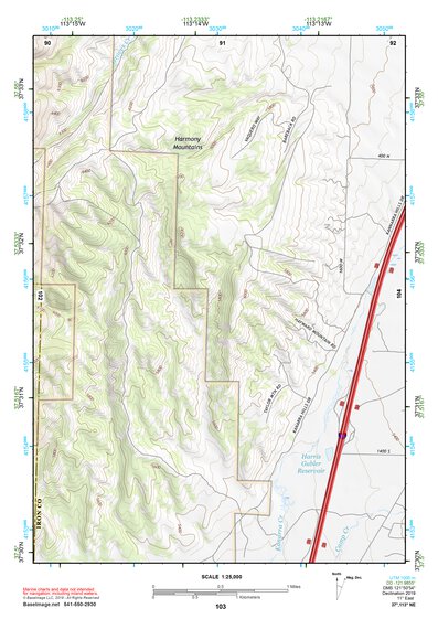 37113NE Page 103 Cedar City Topo Preview 1