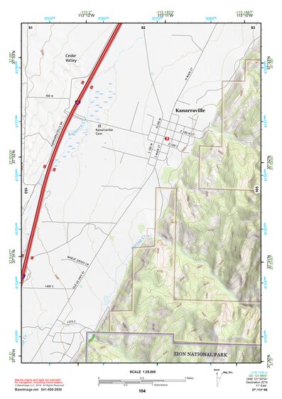 37113NE Page 104 Cedar City Topo Preview 1