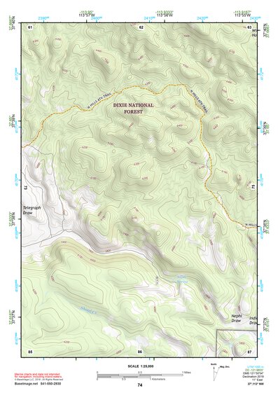37113NW Page 74 Cedar City Topo Preview 1