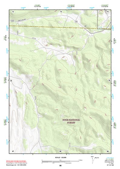 37113NW Page 86 Cedar City Topo Preview 1