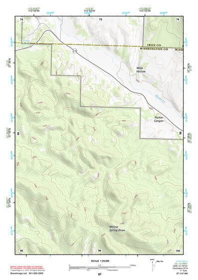 37113NW Page 87 Cedar City Topo Preview 1