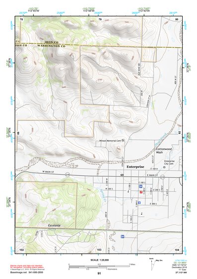 37113NW Page 91 Cedar City Topo Preview 1